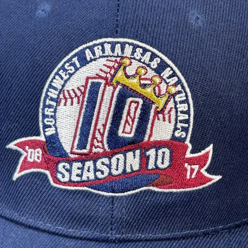 Northwest Arkansas Naturals ID Season 10 Baseball Cap‎ Hat Navy Adjustable